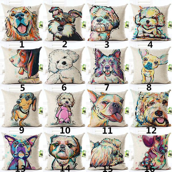 square cotton linen colourfu bull terrier painted bull dog dachshund 3d cushion cover for home sofa pillow case cojines
square cotton linen colourfu bull terrier painted bull dog dachshund 3d cushion cover for home sofa pillow case cojines