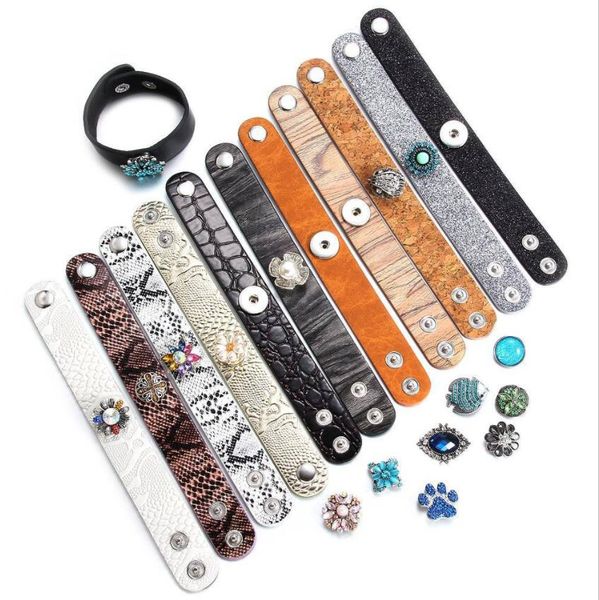 noosa snap leather bracelet handmade wide band leather snap button bracelet bangles fit 18mm snap jewelry, Golden;silver
noosa snap leather bracelet handmade wide band leather snap button bracelet bangles fit 18mm snap jewelry, Golden;silver