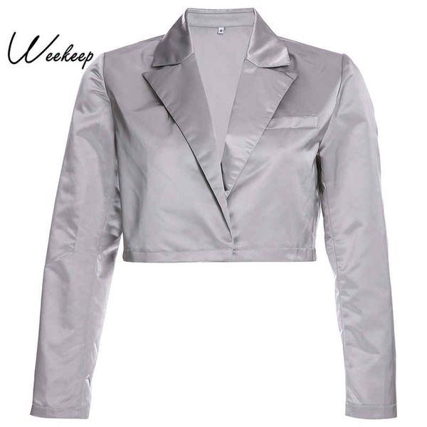 weekeep cropped turn down collar long sleeve jacket high street slim waist spring autumn jackets women, Black;brown
weekeep cropped turn down collar long sleeve jacket high street slim waist spring autumn jackets women, Black;brown