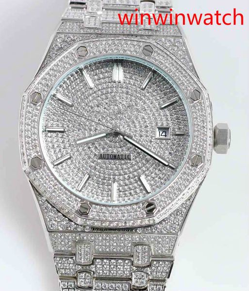 diamond automatic luxury men watch silver stainless 42mm diamond face wristwatches iced out watch, Slivery;brown
diamond automatic luxury men watch silver stainless 42mm diamond face wristwatches iced out watch, Slivery;brown