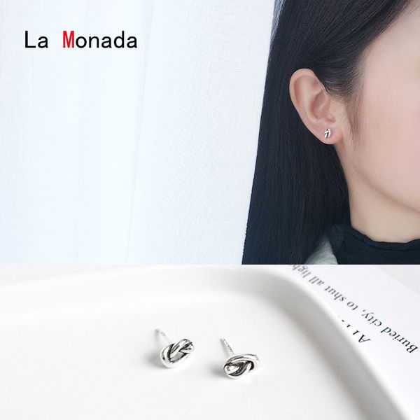la monada classic vintage korean stud earrings 925 sterling silver fine earrings for women wedding party accessories mujer gift, Golden;silver
la monada classic vintage korean stud earrings 925 sterling silver fine earrings for women wedding party accessories mujer gift, Golden;silver