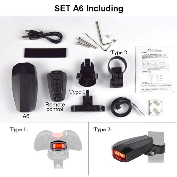 wireless electric cycling bell light bicycle alarm light cycling taillight horn led anti-theft remote bike accessories
wireless electric cycling bell light bicycle alarm light cycling taillight horn led anti-theft remote bike accessories
