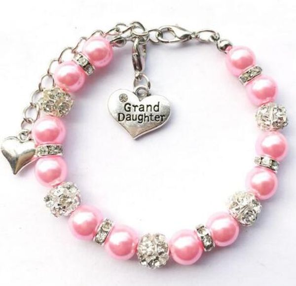 new 10pcs/lot grand daught faux pearl beaded flower girl charm bracelet handmade thank you wedding gift girls teens jewelry, Golden;silver
new 10pcs/lot grand daught faux pearl beaded flower girl charm bracelet handmade thank you wedding gift girls teens jewelry, Golden;silver