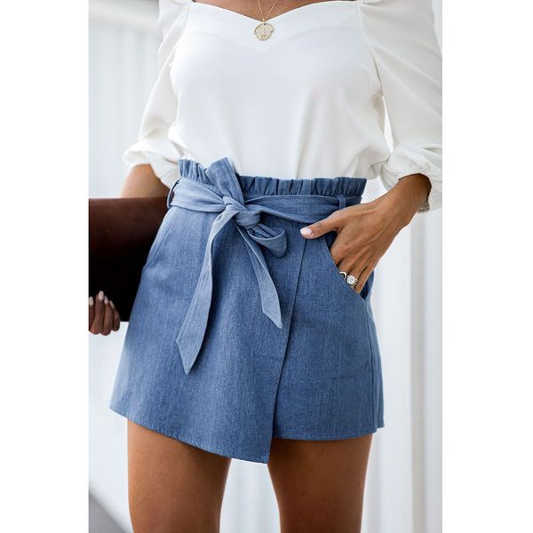 ins high-waist denim shorts womens-years summer new european and american-style casual lace-up wrap skirt shorts sale, White;black
ins high-waist denim shorts womens-years summer new european and american-style casual lace-up wrap skirt shorts sale, White;black