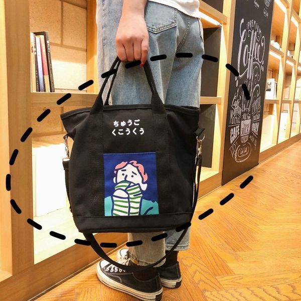 reusable women canvas shopping casual tote bags for 2019 cartoon zipper protable teenage girls handbags shoulder messenger bags
reusable women canvas shopping casual tote bags for 2019 cartoon zipper protable teenage girls handbags shoulder messenger bags