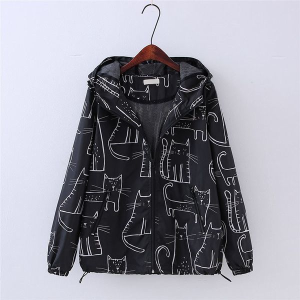 2019 japan harajuku jacket mori girl outwear new women sweet cute cat printed hooded long sleeve casual coat female coats, Black;brown
2019 japan harajuku jacket mori girl outwear new women sweet cute cat printed hooded long sleeve casual coat female coats, Black;brown