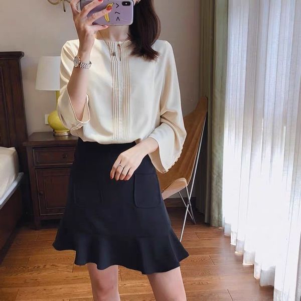 feeling style thin chiffon easy days silk coat female long sleeve shirt show ancient restoring design ways niche women chihe, Black
feeling style thin chiffon easy days silk coat female long sleeve shirt show ancient restoring design ways niche women chihe, Black