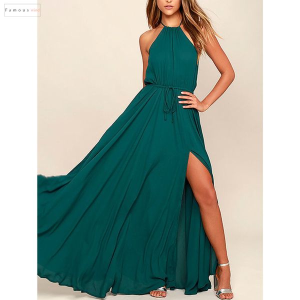 summer party dress women halter neck vintage sleeveless maxi split boho dress plus size beach dress vestido designer clothes, Black;gray
summer party dress women halter neck vintage sleeveless maxi split boho dress plus size beach dress vestido designer clothes, Black;gray