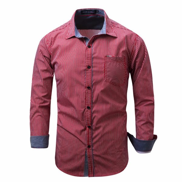 men's dress shirts fashion 2021 men male striped formal shirt long sleeve mens brand casual plus big size us, White;black
men's dress shirts fashion 2021 men male striped formal shirt long sleeve mens brand casual plus big size us, White;black