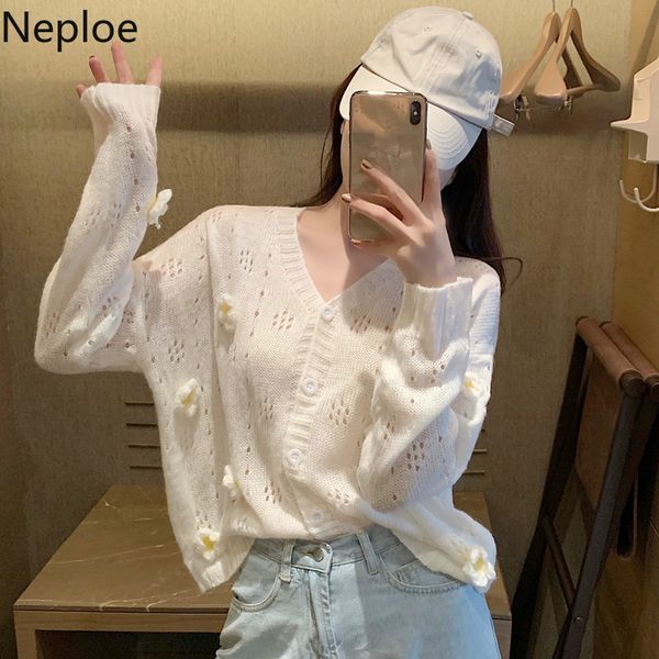 neploe flower appliques sweater women spring 2020 fashion v neck long sleeve ladies jumper loose casual knitted female 1a019, White
neploe flower appliques sweater women spring 2020 fashion v neck long sleeve ladies jumper loose casual knitted female 1a019, White