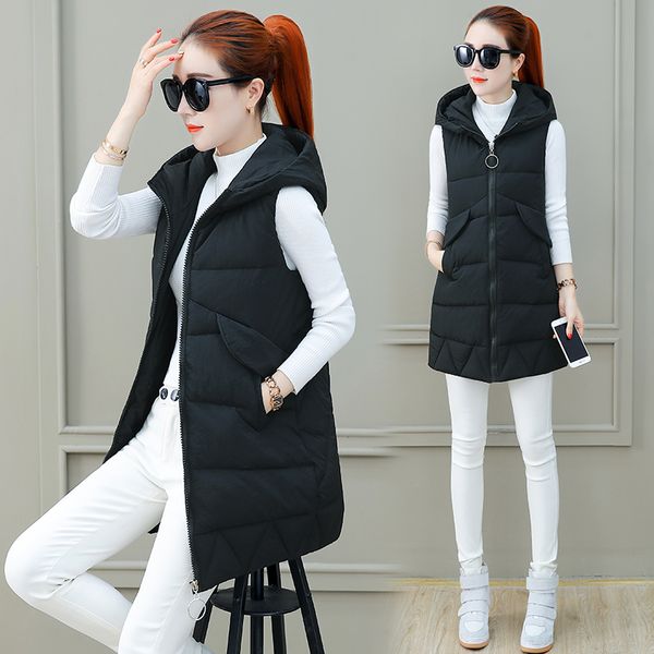spring winter women vest jacket warm cotton hooded autumn plus size waistcoat female long vests my newin sleeveless coat, Black;white
spring winter women vest jacket warm cotton hooded autumn plus size waistcoat female long vests my newin sleeveless coat, Black;white