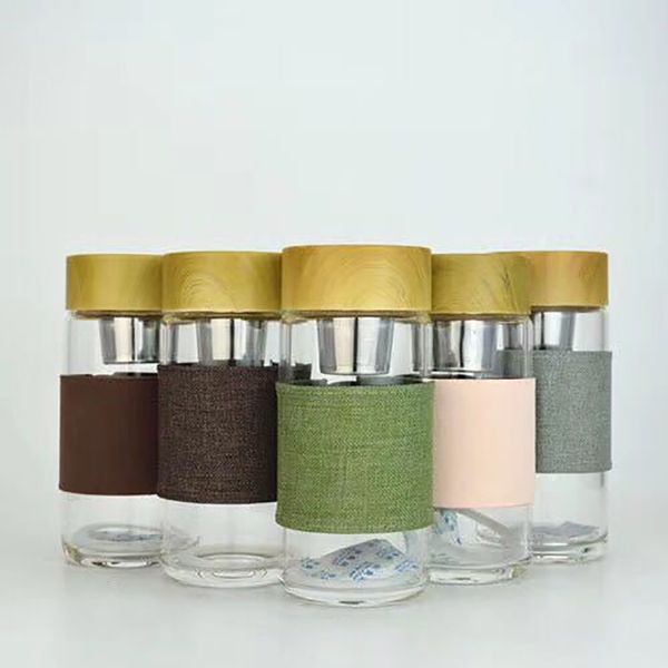 350ml glass water bottles heat resistant round office car cup with stainless steel tea infuser strainer ltumbler christmas gifts hh7-1937
350ml glass water bottles heat resistant round office car cup with stainless steel tea infuser strainer ltumbler christmas gifts hh7-1937
