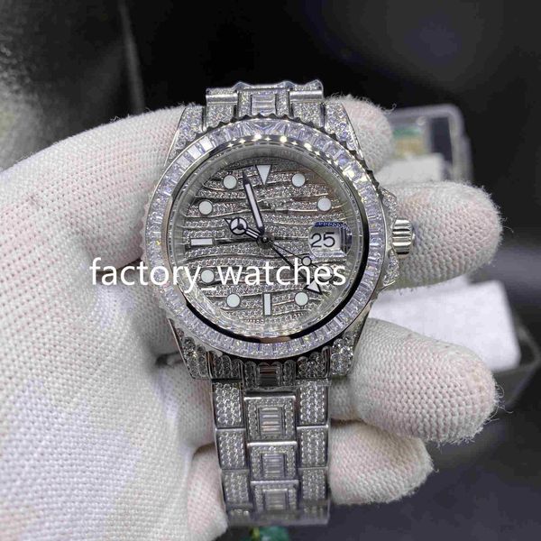 bread diamond watch iced out watch eta2836 automatic fashion watch 40mm men waterproof 904 stainless steel strap side of diamond, Slivery;brown
bread diamond watch iced out watch eta2836 automatic fashion watch 40mm men waterproof 904 stainless steel strap side of diamond, Slivery;brown