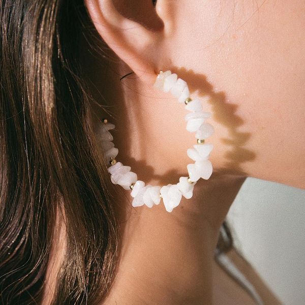2019 bohemian fashion jewelry pink semi-precious white stone korean flower earrings for women statement hoop earrings pendientes, Golden;silver
2019 bohemian fashion jewelry pink semi-precious white stone korean flower earrings for women statement hoop earrings pendientes, Golden;silver