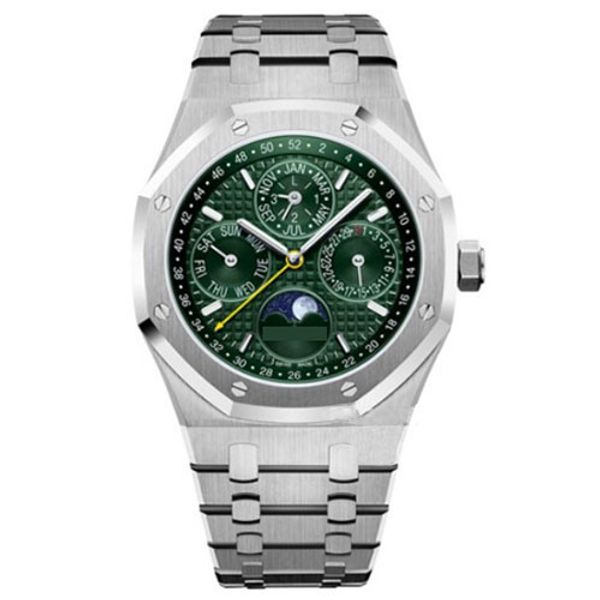 luxury watch men watches 41mm 26574 royal oak offshore automatic watch stainless steel perpetual calendar watches 2813 movement wristwatch, Slivery;brown
luxury watch men watches 41mm 26574 royal oak offshore automatic watch stainless steel perpetual calendar watches 2813 movement wristwatch, Slivery;brown