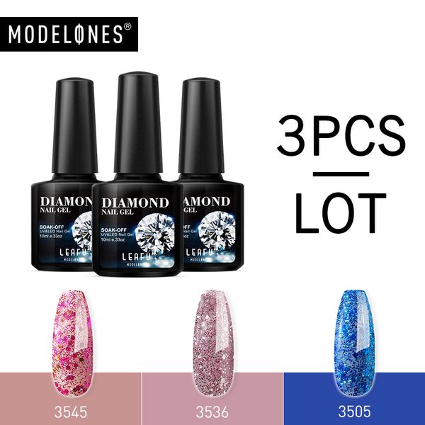 modelones 3pcs/lot glitter series uv nail gel polish shiny sequins glitter led gel nail lacquer semi permanent enamel uv, Red;pink
modelones 3pcs/lot glitter series uv nail gel polish shiny sequins glitter led gel nail lacquer semi permanent enamel uv, Red;pink
