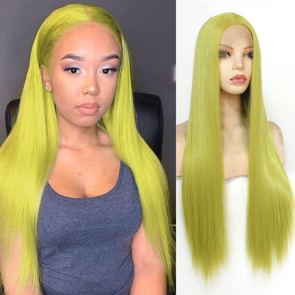 new arrival straight hair wig glueless lace front wigs with natural hairline heat resistant green synthetic wig for women daily cosplay wig
new arrival straight hair wig glueless lace front wigs with natural hairline heat resistant green synthetic wig for women daily cosplay wig