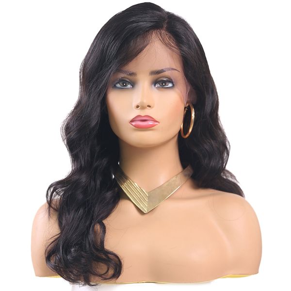 body wave 13x4 lace front human hair wigs for women euphoria natural color brazilian remy human hair lace wig with baby hair, Black
body wave 13x4 lace front human hair wigs for women euphoria natural color brazilian remy human hair lace wig with baby hair, Black