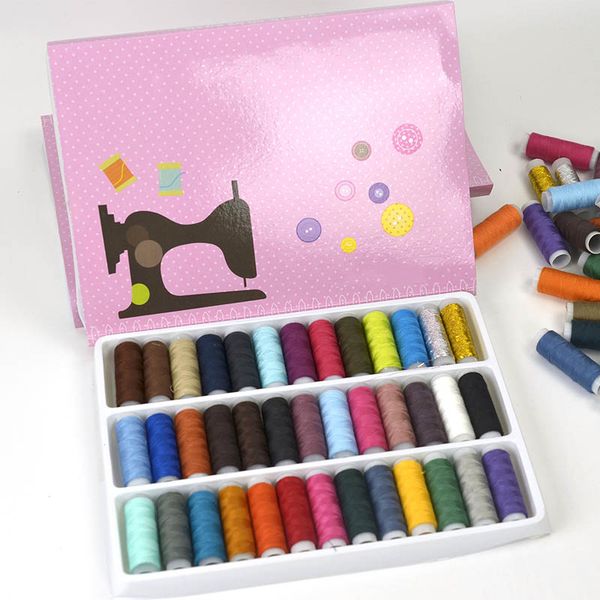 39 color embroidery thread diy sewing supplies home sewing tools manual line set accessories embroidering machine accessories, Black;white
39 color embroidery thread diy sewing supplies home sewing tools manual line set accessories embroidering machine accessories, Black;white