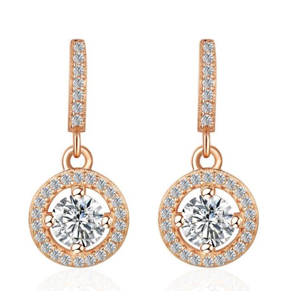 exquisite korean charm earrings solid 925 sterling silver strip circle zirconia rose gold color earings party jewelry for women girls, Golden
exquisite korean charm earrings solid 925 sterling silver strip circle zirconia rose gold color earings party jewelry for women girls, Golden