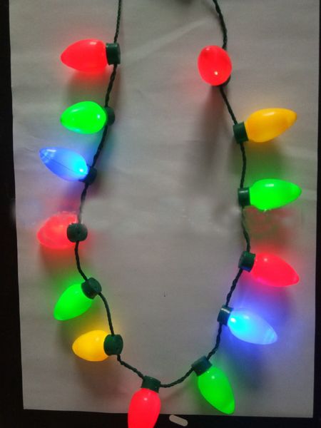 9 bulb led flashing necklace light bulbs flashlight luminous christmas decorations charm party favor gift supplies 100pcs jj19899, Silver
9 bulb led flashing necklace light bulbs flashlight luminous christmas decorations charm party favor gift supplies 100pcs jj19899, Silver