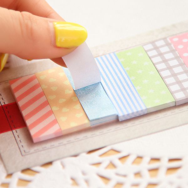 160 Pages Cute Kawaii Memo Pad Plaids And Lines Note Sticky Paper Stationery Planner Stickers Notepads Office School Supplies