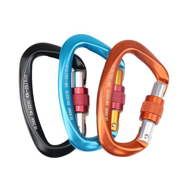 arries 25kn mountaineering caving rock climbing carabiner d shaped safety master screw lock buckle escalade equipement
arries 25kn mountaineering caving rock climbing carabiner d shaped safety master screw lock buckle escalade equipement