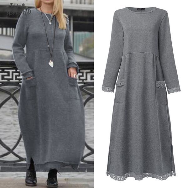 elegant lace stiching sweatshirts dress womens autumn sundress 2020 casual maxi vestido female solid hoodies plus size, Black;gray
elegant lace stiching sweatshirts dress womens autumn sundress 2020 casual maxi vestido female solid hoodies plus size, Black;gray
