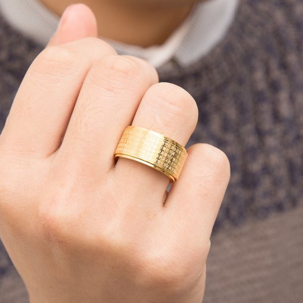 буддийское уплотнение вращающегося сутра сердца кольца мужской золочение 20k агрессивная личности модной ретро простое кольцо аксессуары опт, Golden;silver
буддийское уплотнение вращающегося сутра сердца кольца мужской золочение 20k агрессивная личности модной ретро простое кольцо аксессуары опт, Golden;silver