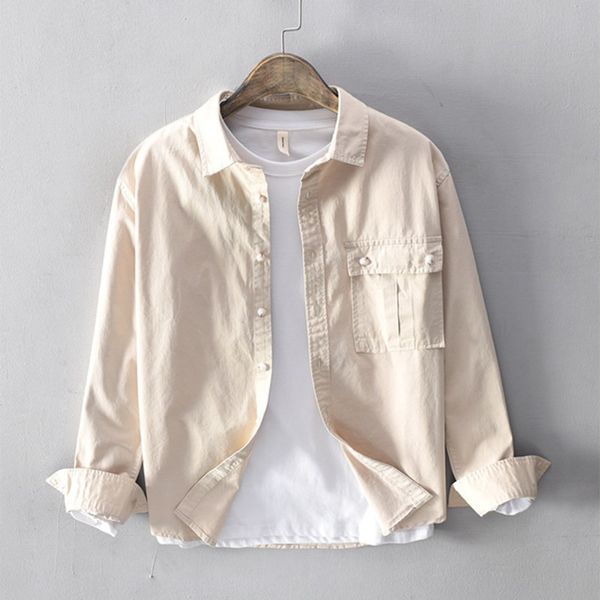spring autumn new men's cotton casual shirt loose solid color long sleeve simple versatile hong kong children's art shirt, White;black
spring autumn new men's cotton casual shirt loose solid color long sleeve simple versatile hong kong children's art shirt, White;black