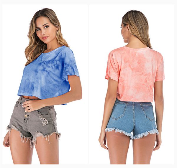 2020 european explosive women's polyester-cotton blend tie-dye gradient short-sleeved t-shirt women loose wild jacket tide
2020 european explosive women's polyester-cotton blend tie-dye gradient short-sleeved t-shirt women loose wild jacket tide