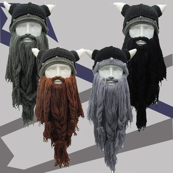 2018 novelty mens christmas hats knitted viking beard horn hats ski cap barbarian vagabond beanies cotton
2018 novelty mens christmas hats knitted viking beard horn hats ski cap barbarian vagabond beanies cotton