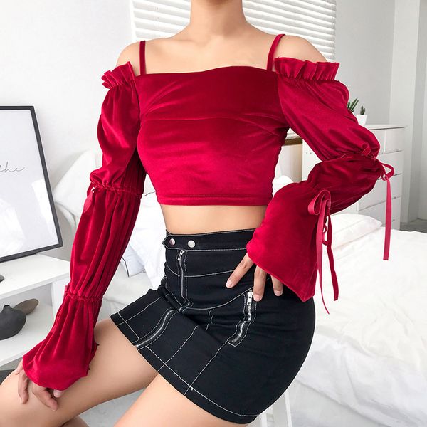 new fashion women's explosion models classic retro court velvet long-sleeved strapless long-sleeved short-sleeved shirt, White
new fashion women's explosion models classic retro court velvet long-sleeved strapless long-sleeved short-sleeved shirt, White