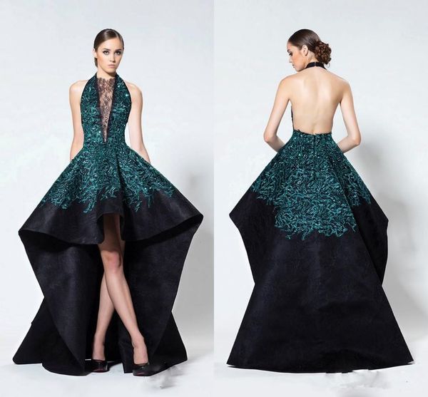 backless halter high low evening gowns lace applique see through prom dresses saudi arabic formal party dresses vestido de fiesta, Black;red
backless halter high low evening gowns lace applique see through prom dresses saudi arabic formal party dresses vestido de fiesta, Black;red