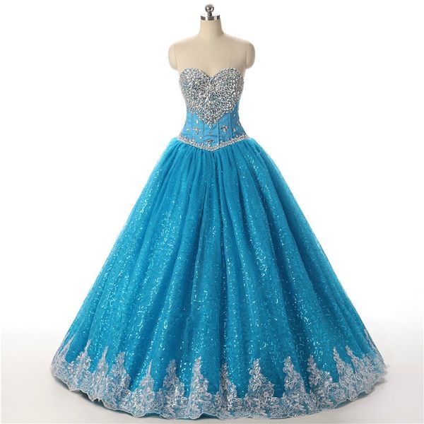 sparkly sequined fabric quinceanera prom dresses real p blue sweetheart crystal corset back sweet 15 dress vastidos de dress, Blue;red
sparkly sequined fabric quinceanera prom dresses real p blue sweetheart crystal corset back sweet 15 dress vastidos de dress, Blue;red