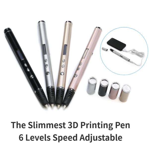3d pen diy 3d printing pen abs pla filament oled screen molding graffiti creative toy gift for kids drawing, Black;red
3d pen diy 3d printing pen abs pla filament oled screen molding graffiti creative toy gift for kids drawing, Black;red