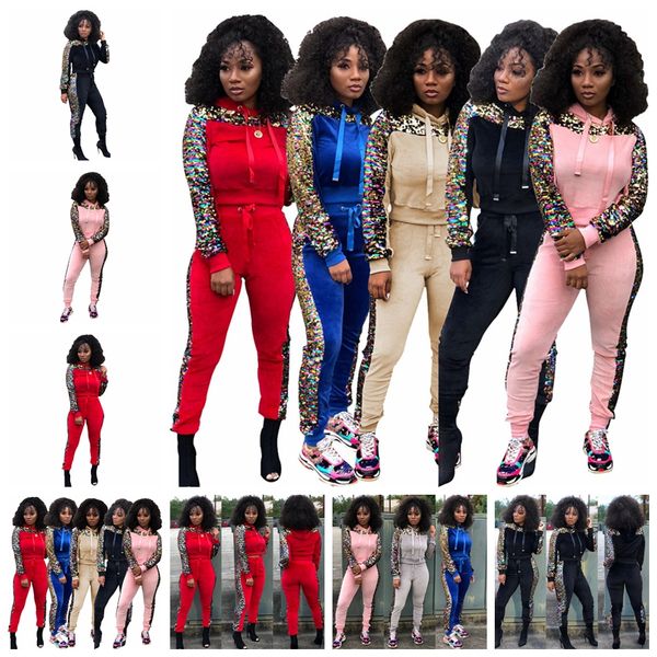 european spring and autumn fashion autumn and winter solid color sequined trouser suit pink red black blue apricot support mixed batch, White
european spring and autumn fashion autumn and winter solid color sequined trouser suit pink red black blue apricot support mixed batch, White