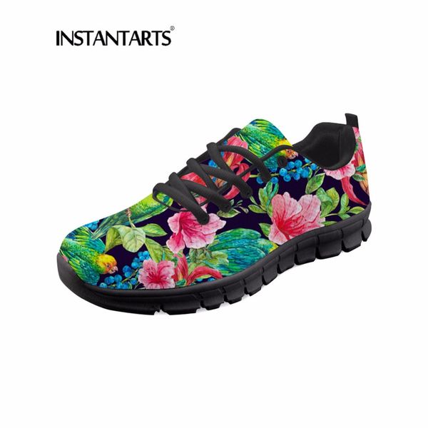 instantarts tropical plants pattern casual lace up sneakers women fashion breathable cute bird mesh girl flat shoes, Black
instantarts tropical plants pattern casual lace up sneakers women fashion breathable cute bird mesh girl flat shoes, Black