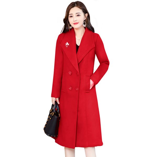 women's wool & blends autumn and winter female wear of the slim slimming woolen coat long style temperament double sided, Black
women's wool & blends autumn and winter female wear of the slim slimming woolen coat long style temperament double sided, Black