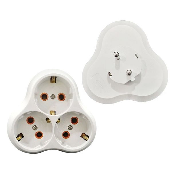 european conversion socket with ground 1 to 3 power adapter eu plug socket 16a 250v wall charger adapter 
european conversion socket with ground 1 to 3 power adapter eu plug socket 16a 250v wall charger adapter