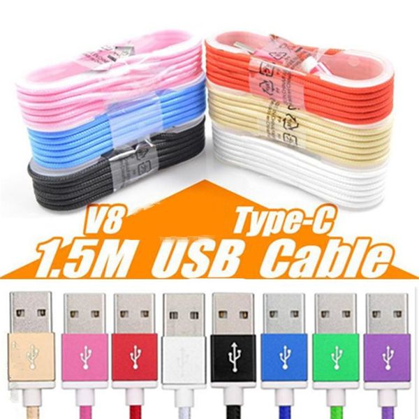 1.5M Тип C 3ft 6ft 10ft Плетеный USB зарядное устройство Кабель Micro V8 Кабели для передачи да
1.5M Тип C 3ft 6ft 10ft Плетеный USB зарядное устройство Кабель Micro V8 Кабели для передачи да