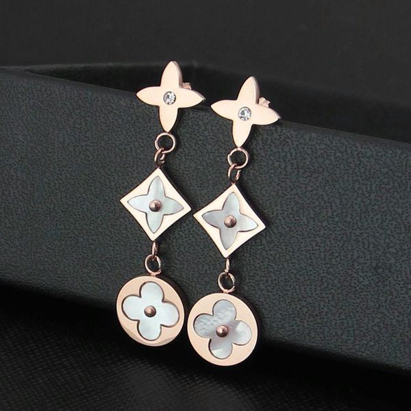 fashion flower earrings stainless steel earrings jewelry shell earrings brand designer earings luxury earring, Golden
fashion flower earrings stainless steel earrings jewelry shell earrings brand designer earings luxury earring, Golden