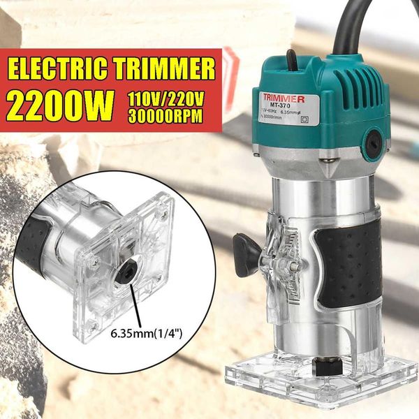 2200w electric hand laminate edge trimmer wood router 1/4'' collet carving machine carpentry woodworking power tools
2200w electric hand laminate edge trimmer wood router 1/4'' collet carving machine carpentry woodworking power tools