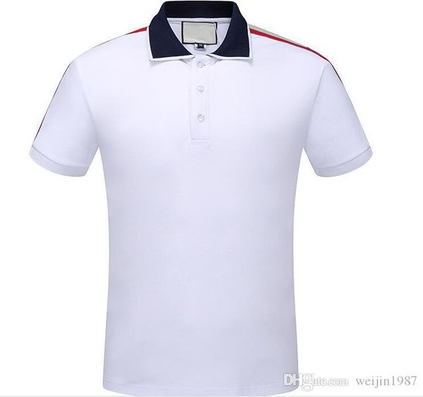 new summer short sleeve luxury designer polo shirts men casual polo fashion strip print embroidery t shirt high street mens cotton polos, White;black
new summer short sleeve luxury designer polo shirts men casual polo fashion strip print embroidery t shirt high street mens cotton polos, White;black