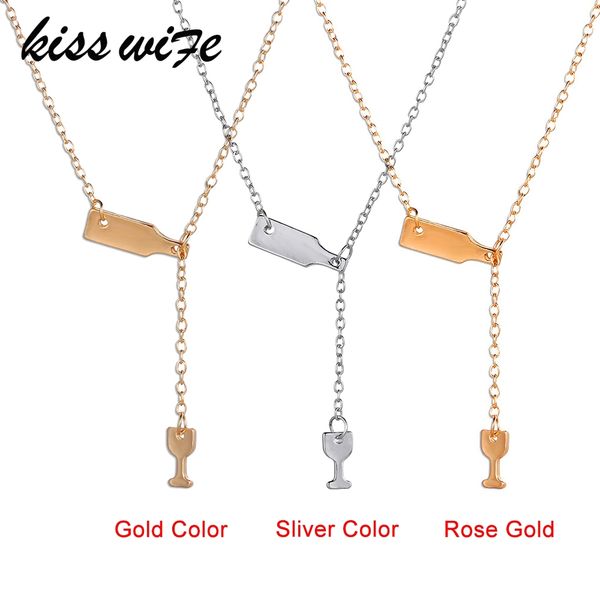 kiss wife 2018 fashion 3 colors rose gold silver wine&cup necklace wine bottle glass chic necklaces girl lady gift choker
kiss wife 2018 fashion 3 colors rose gold silver wine&cup necklace wine bottle glass chic necklaces girl lady gift choker