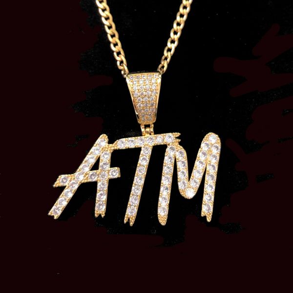 new men's custom name necklace letters pendant ice out cz stone stock rock street hip hop jewelry 20'' rope chain, Silver
new men's custom name necklace letters pendant ice out cz stone stock rock street hip hop jewelry 20'' rope chain, Silver