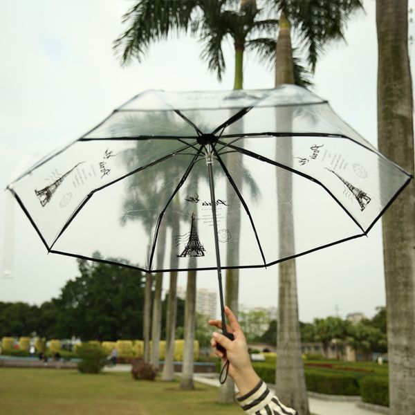 transparent tower printed umbrella three fold sun rain umbrellas three color rain tools woman white black two color ty
transparent tower printed umbrella three fold sun rain umbrellas three color rain tools woman white black two color ty