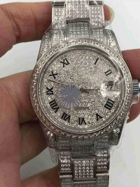 automatic mechanical watch luxury men stainless steel waterproof wristwatches silver full diamond mens watches male wristwatche, Slivery;brown
automatic mechanical watch luxury men stainless steel waterproof wristwatches silver full diamond mens watches male wristwatche, Slivery;brown