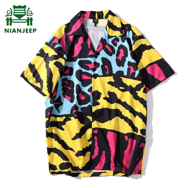 leopard printed tropical shirt men turn-down collar street hip hop short sleev shirts male brand harajuku streetwear mens blouse, White;black
leopard printed tropical shirt men turn-down collar street hip hop short sleev shirts male brand harajuku streetwear mens blouse, White;black