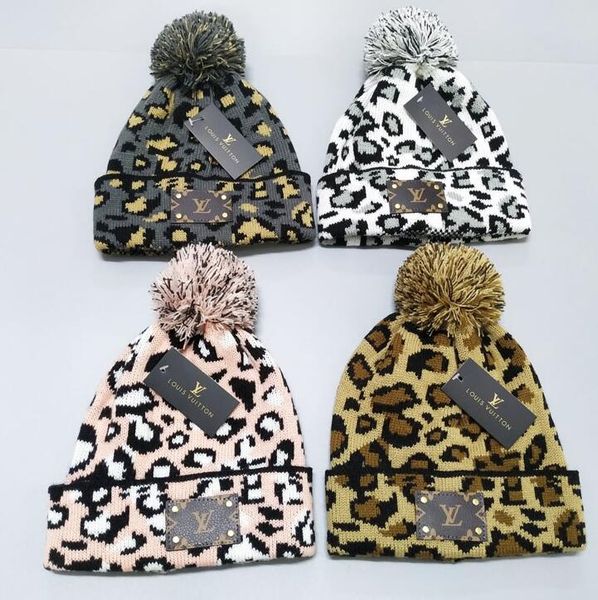 classic leopard beanies men women hats outdoor warm skull caps luxury designer pom-pom beanies, Yellow
classic leopard beanies men women hats outdoor warm skull caps luxury designer pom-pom beanies, Yellow